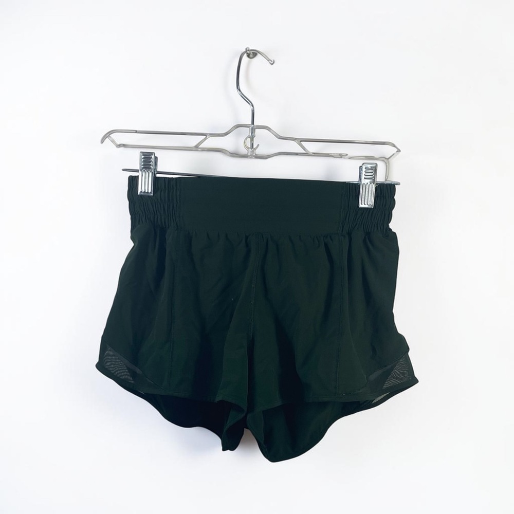 Lululemon Hotty Hot High Rise Lined Shorts 2.5 Forest Green Size 4